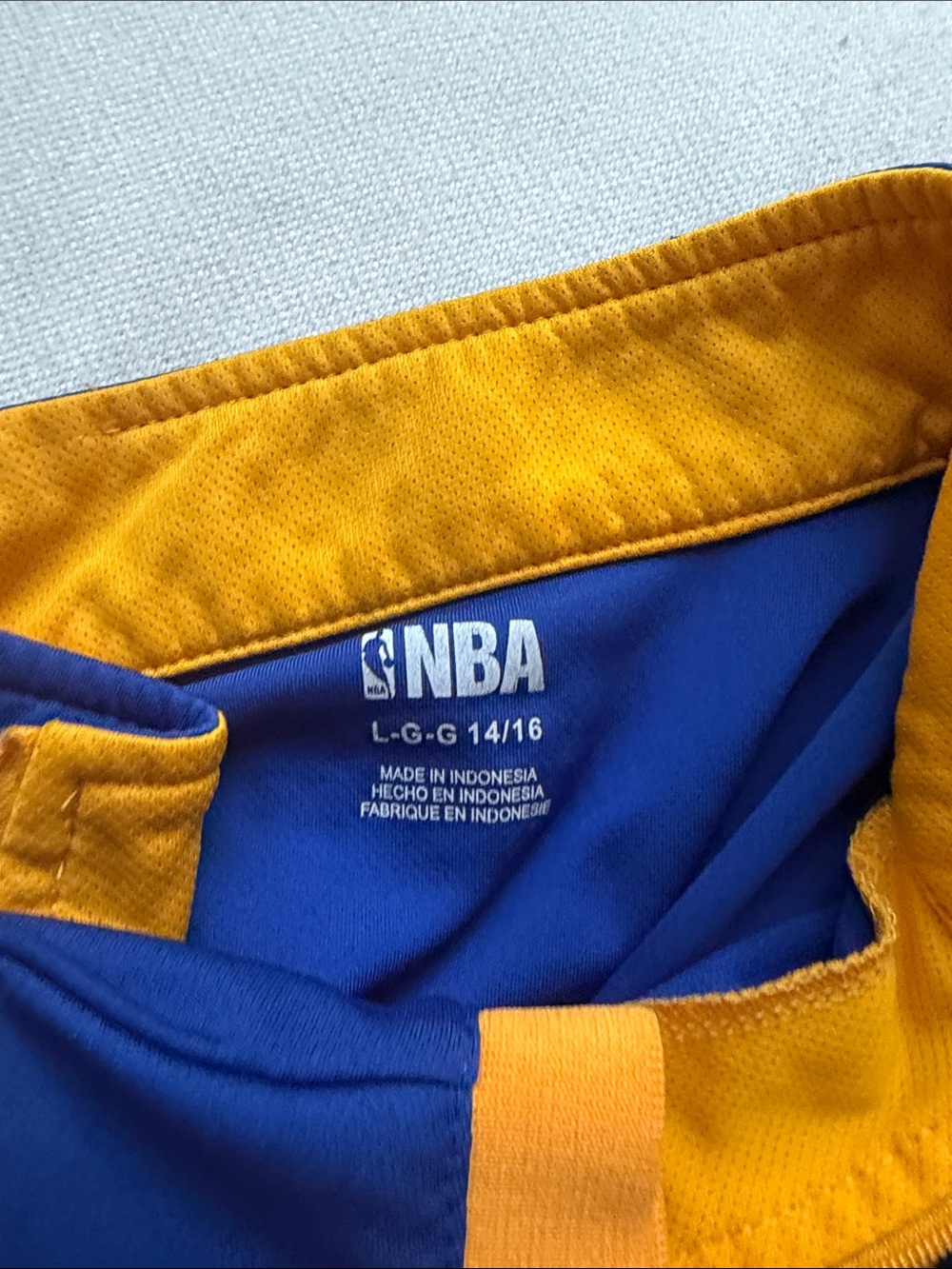 NBA Kids Blue and Gold Golden State Warriors Jersey & Pullover Set - Picture 6 of 7